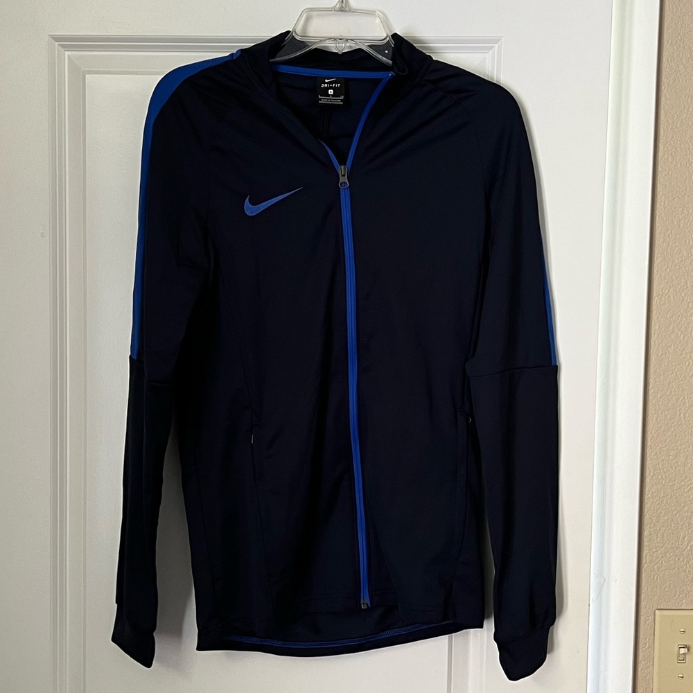 Navy Blue Nike Soccer Jacket